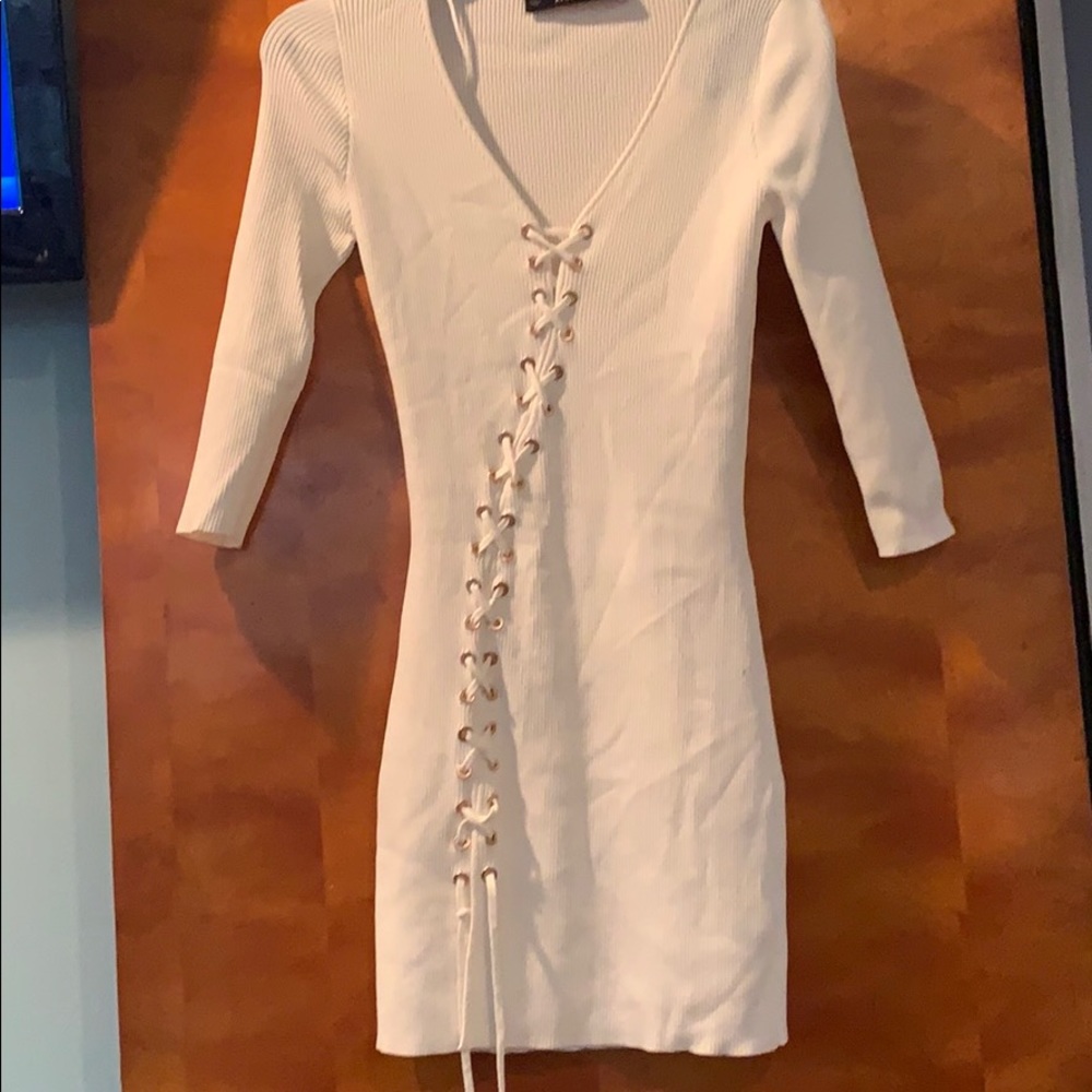 Lace up dress
